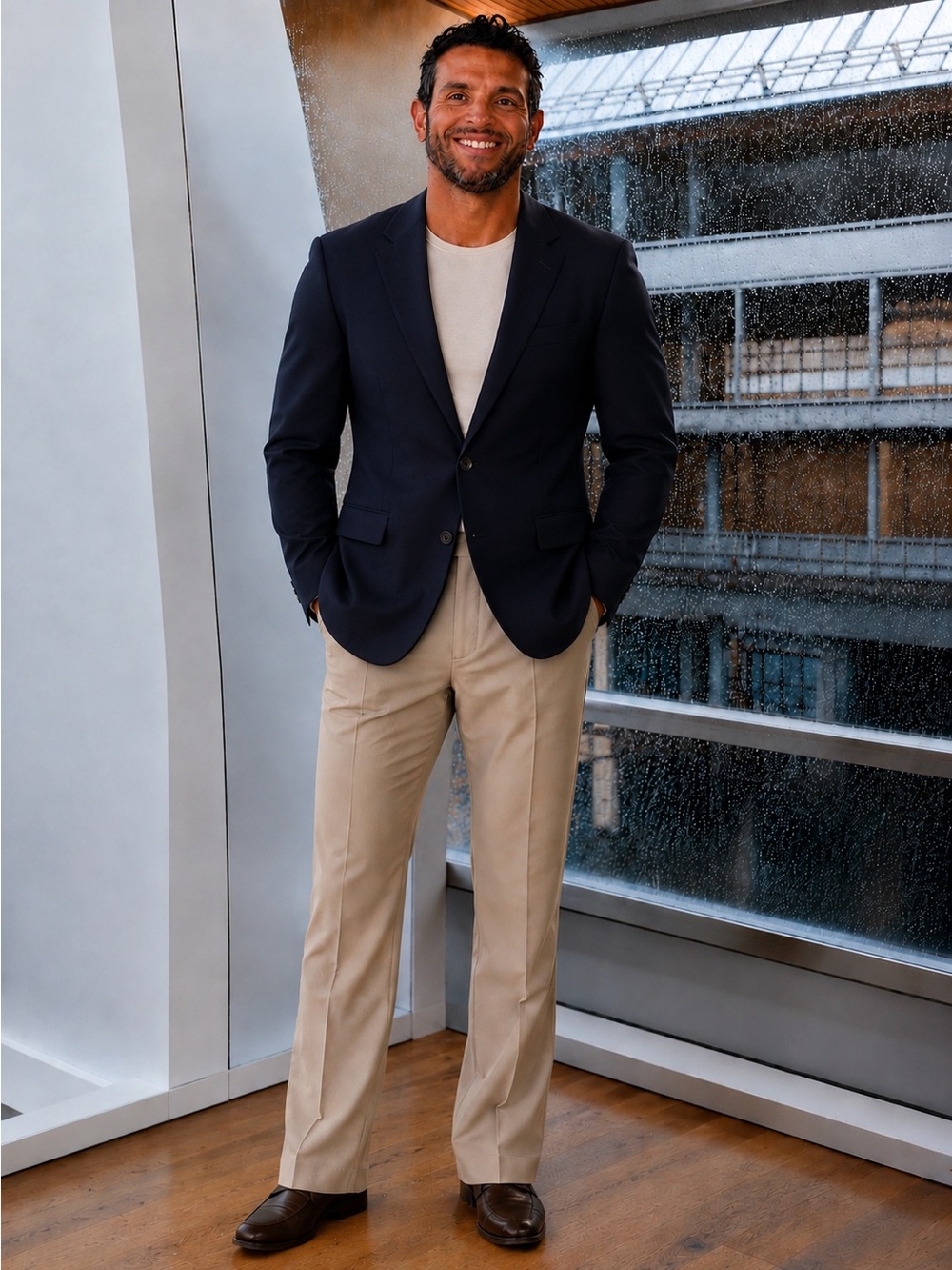 Ralph Lauren Black Blazer with Gold Button Detail